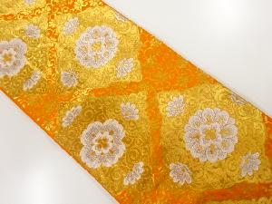 アンティーク　菱華紋模様織出し袋帯（材料）